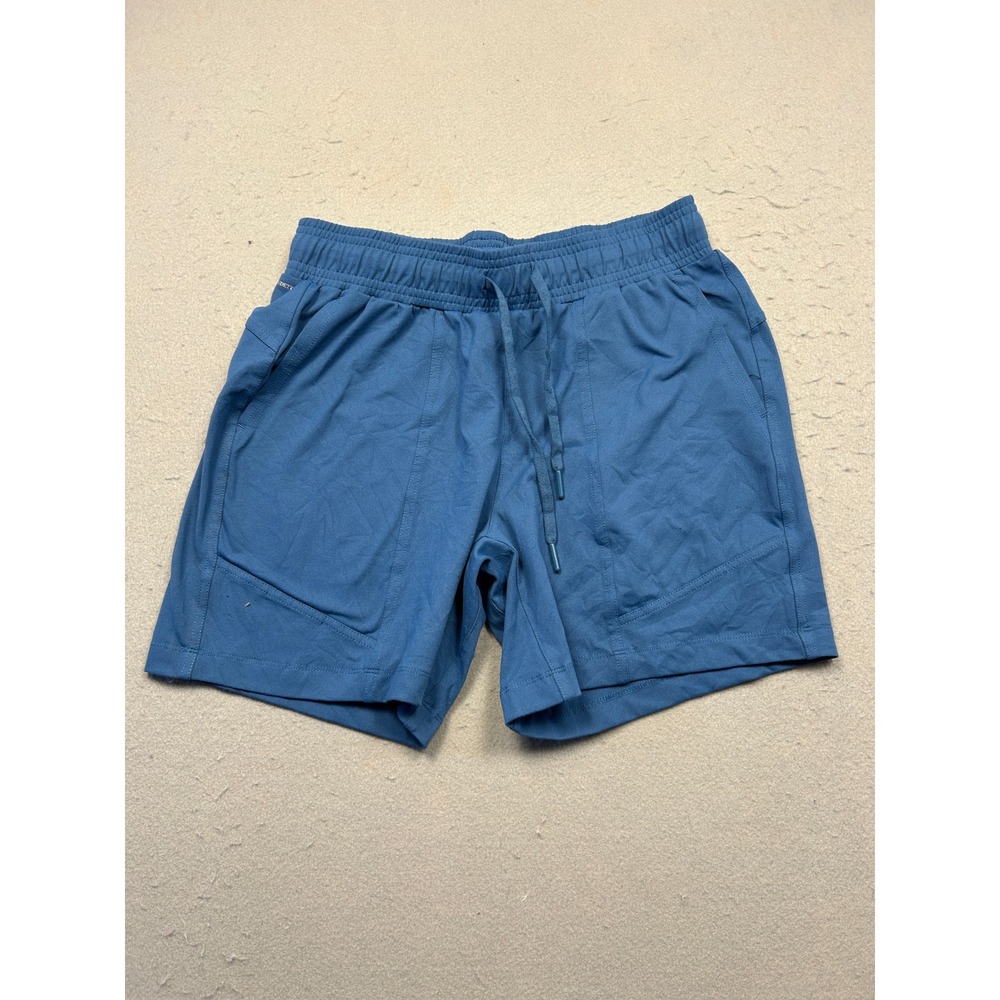 Mondetta Active Shorts Polyester Spandex Blue Small Womens